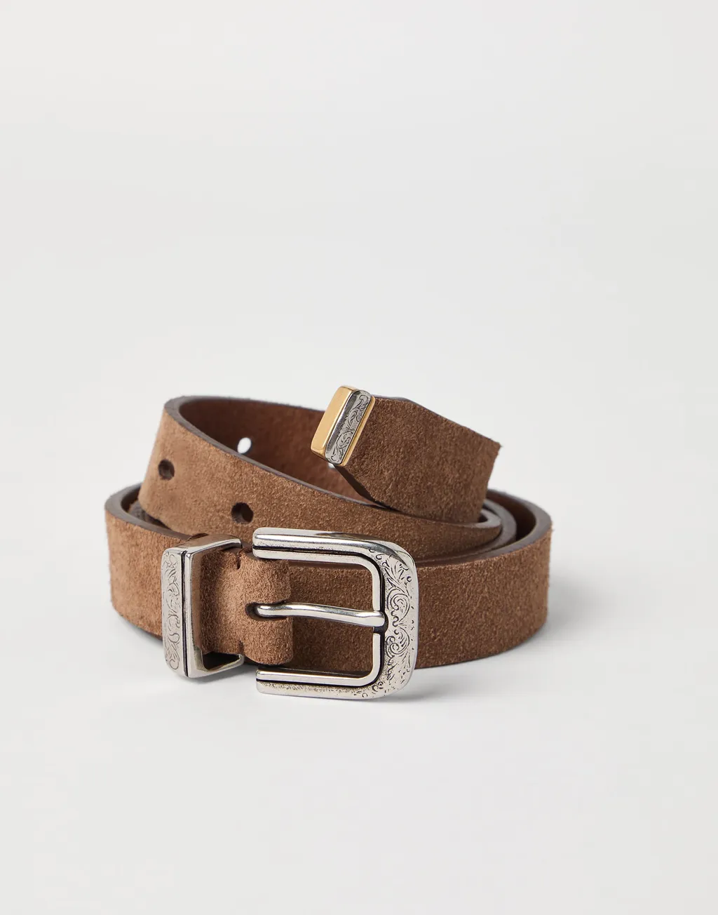 Pattern Engraved Buckle Belt