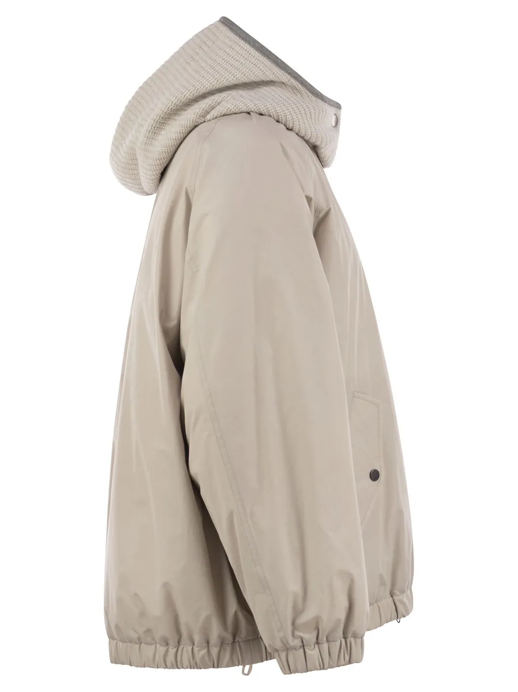 Elasticated Hem Hooded Jacket
