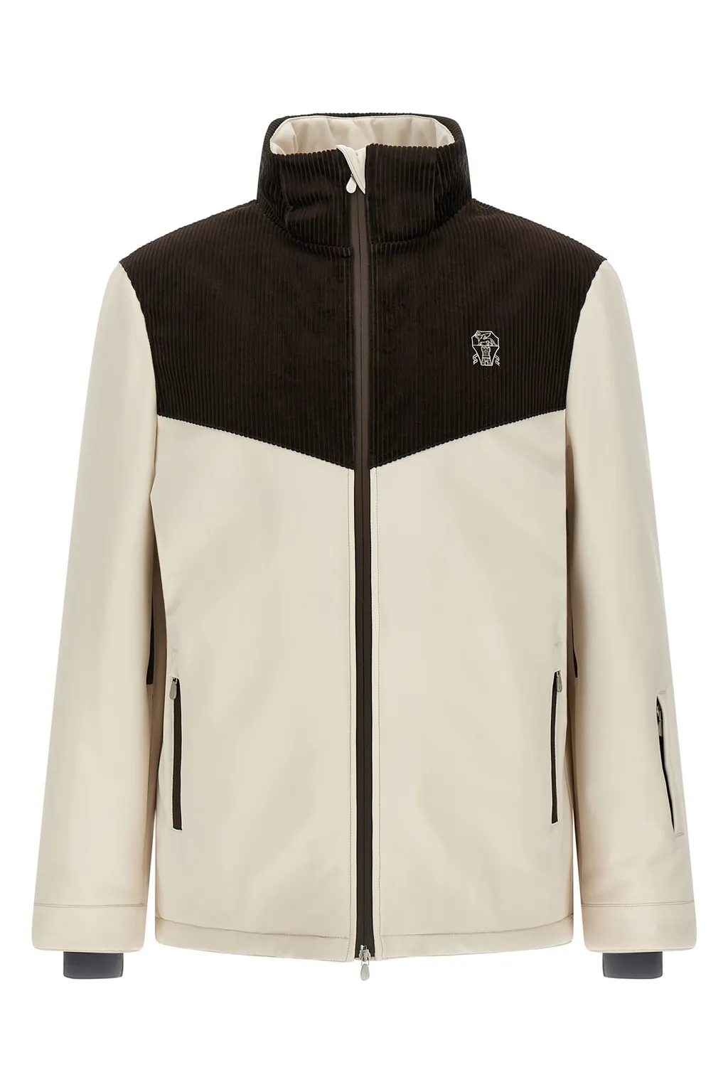 Embroidered-Logo Jacket