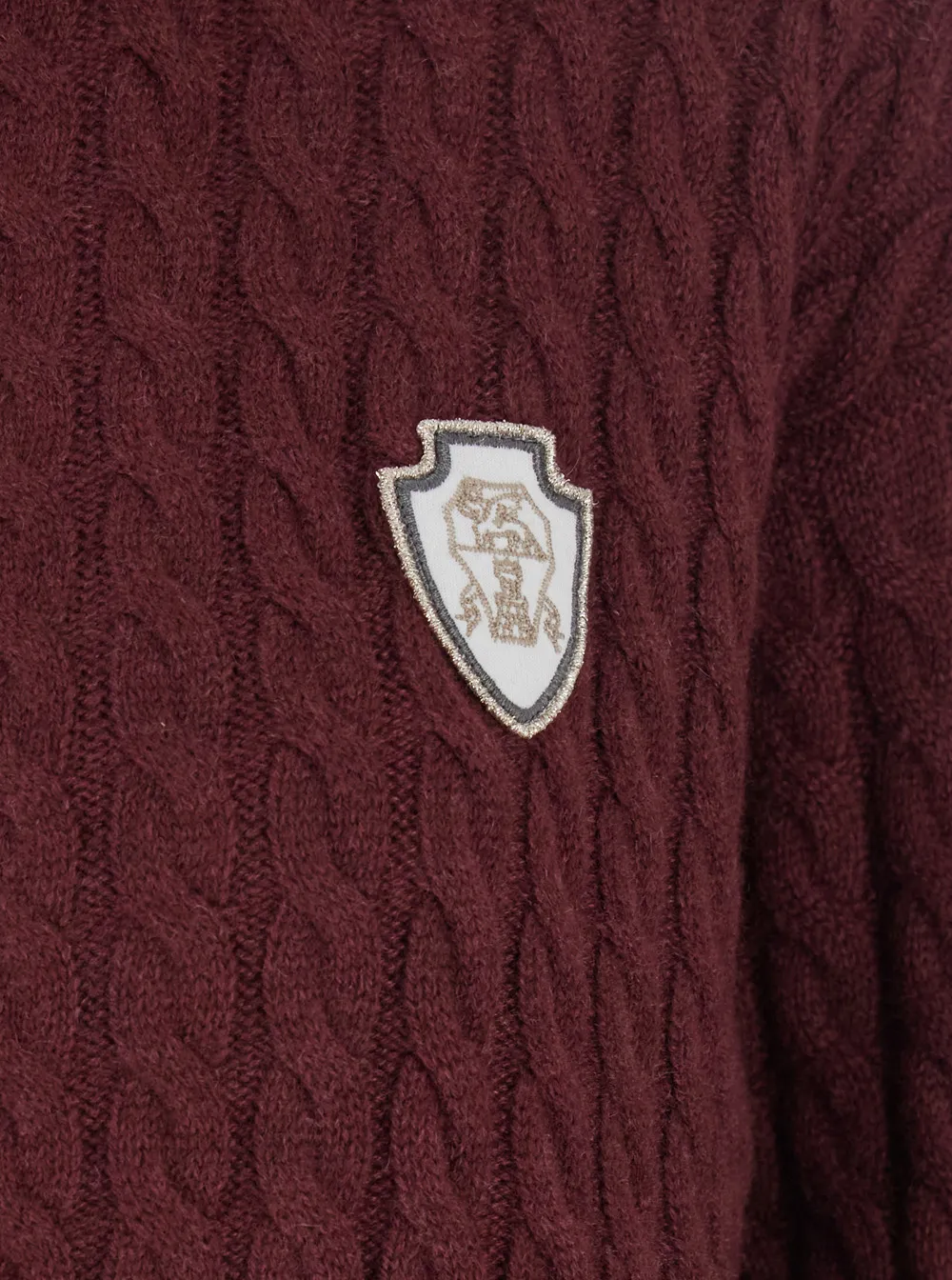 Logo Detailed Zip-Up Cardigan
