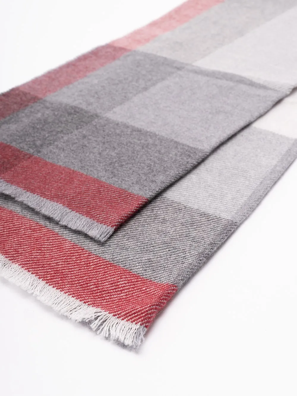 Striped Fringed Edge Scarf