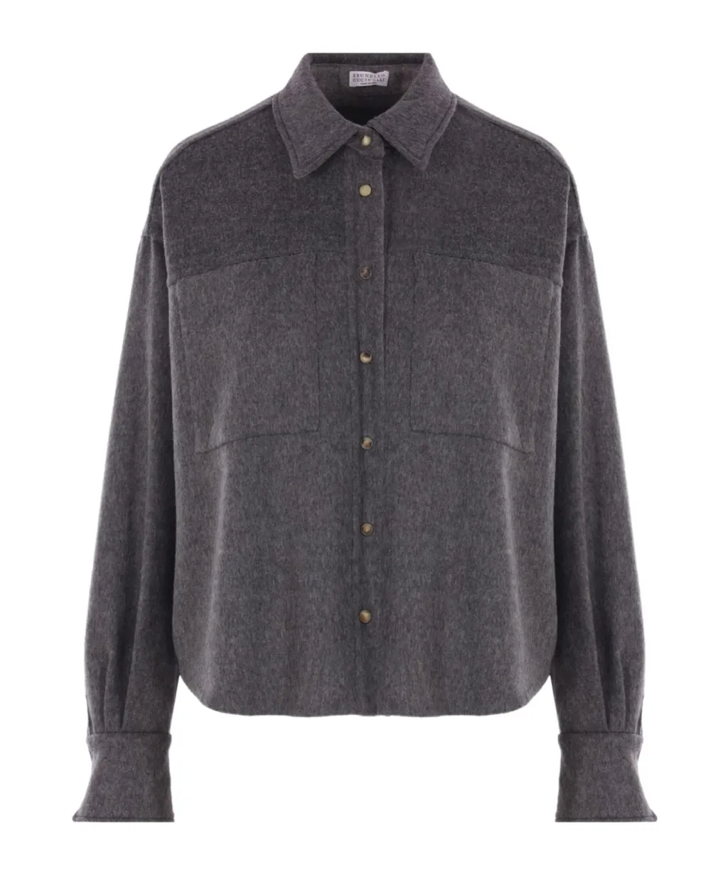 Button-Up Long-Sleeved Shirt
