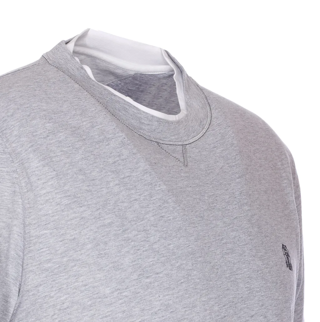 Logo Embroidered Layered T-Shirt