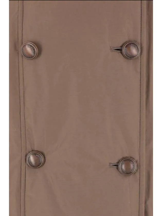 High-Neck Double-Breasted Coat