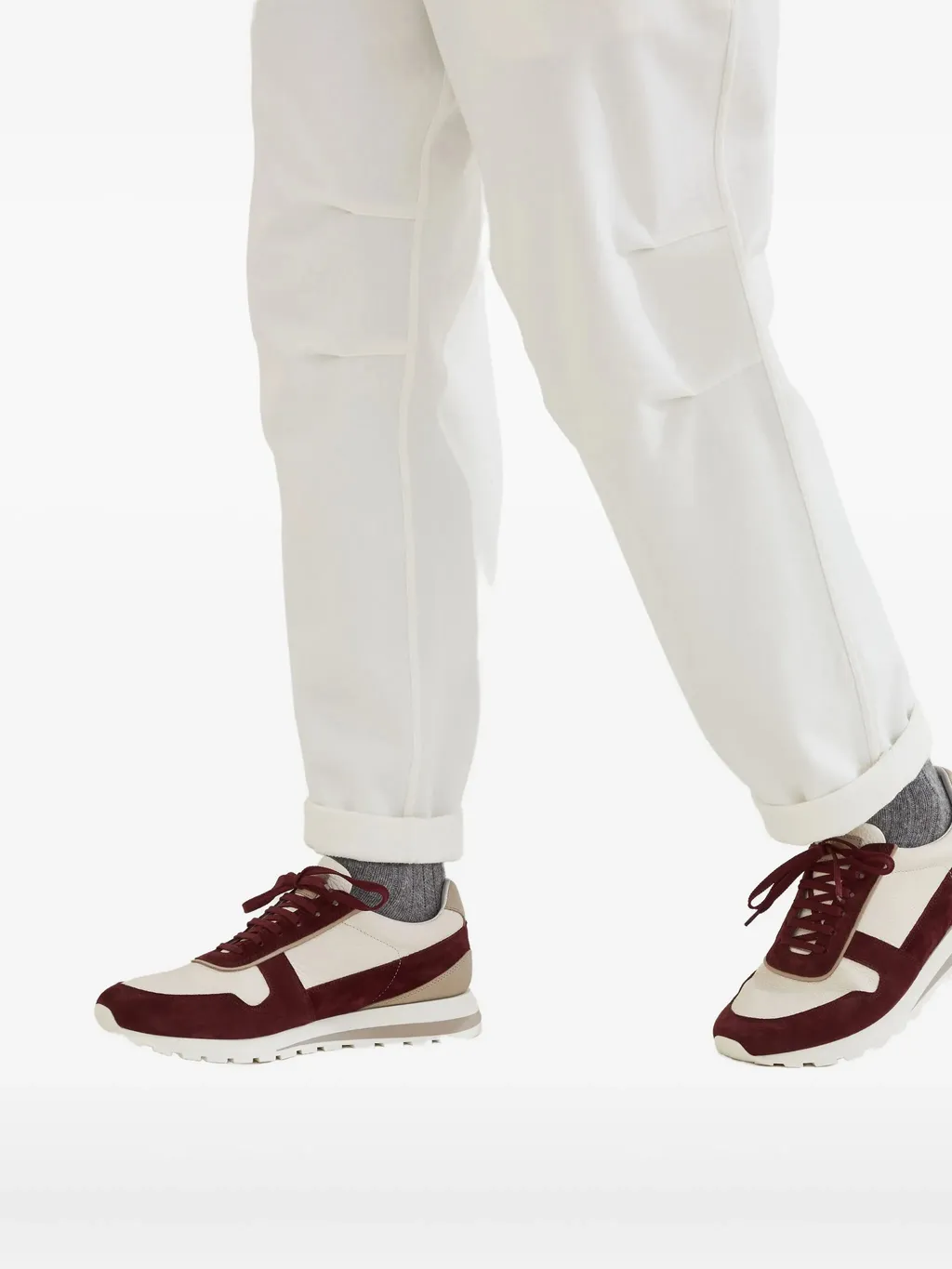 Round Toe Low-Top Sneakers