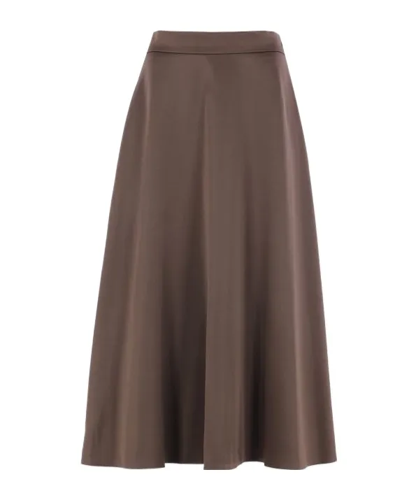 Pleated Flared Skirt