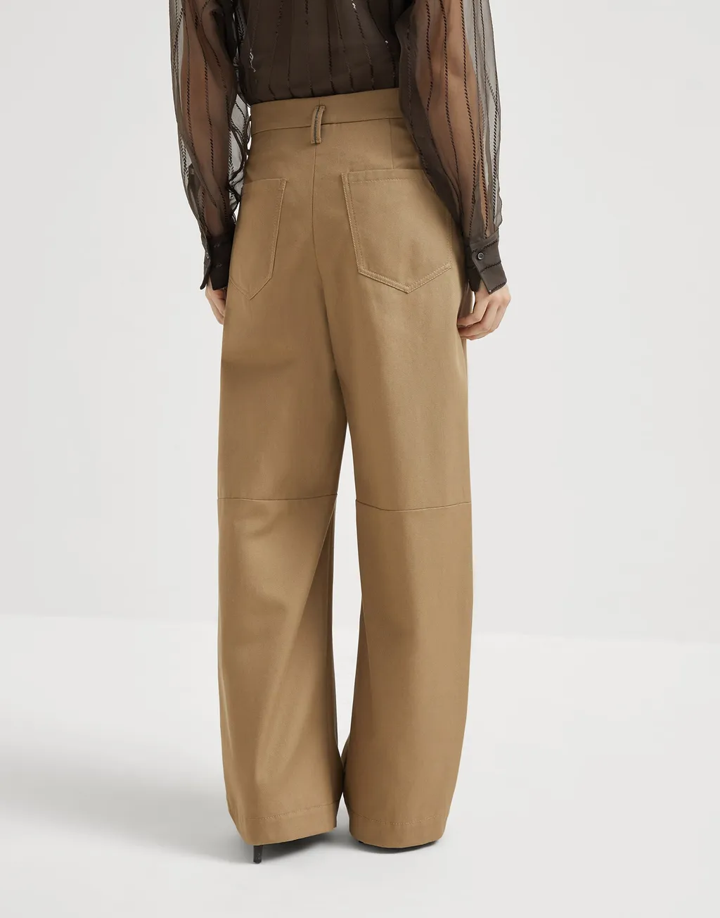 High Waisted Pleated Trousers