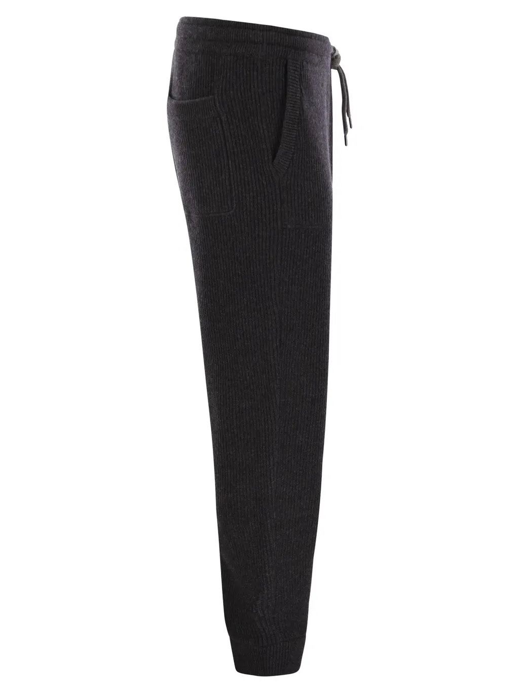 Drawstring Ribbed Track Pants