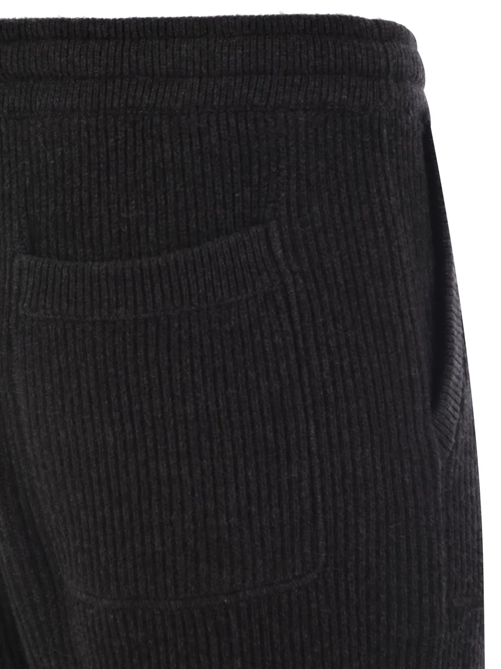 Drawstring Ribbed Track Pants