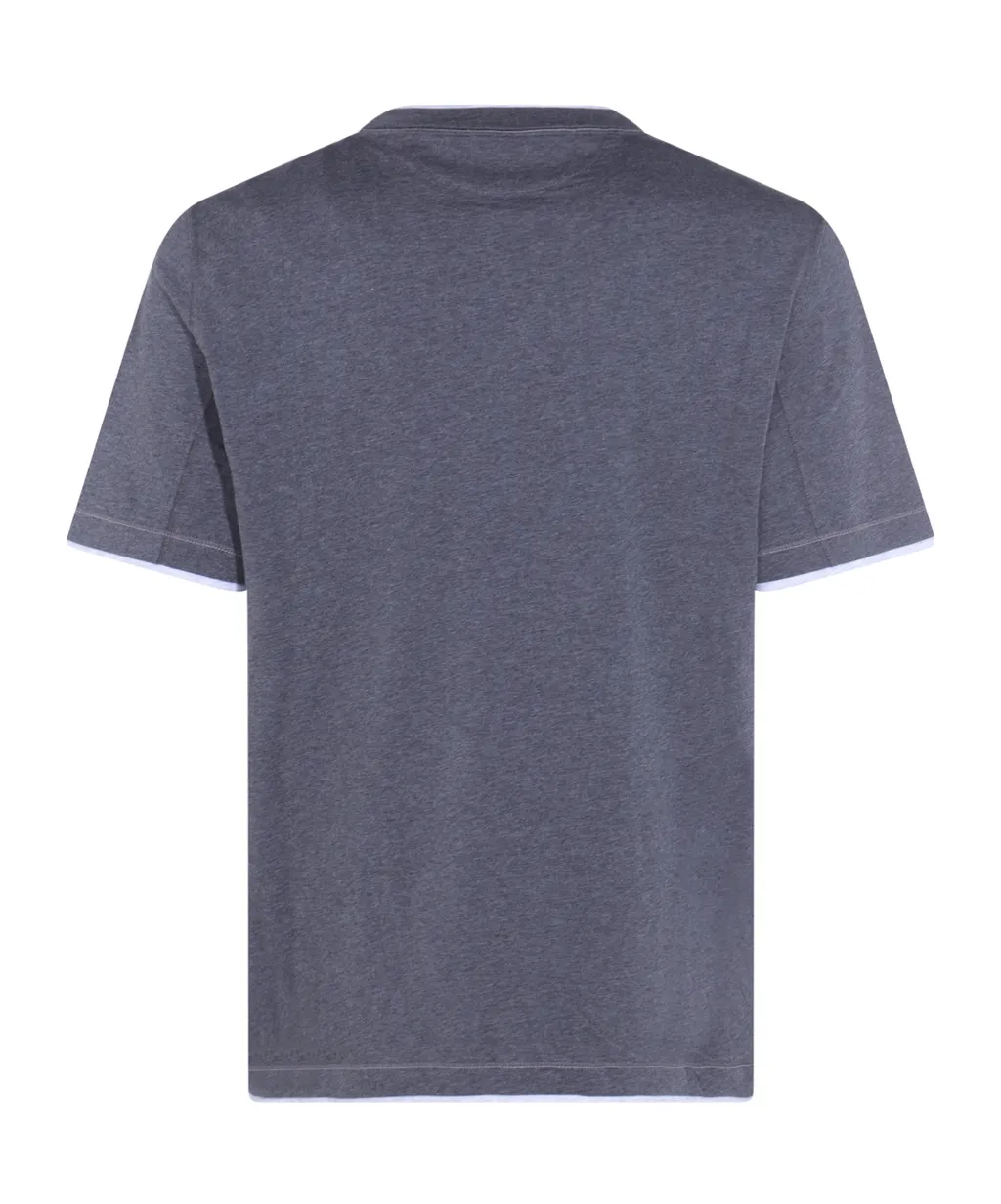 Logo Embroidered Layered T-Shirt