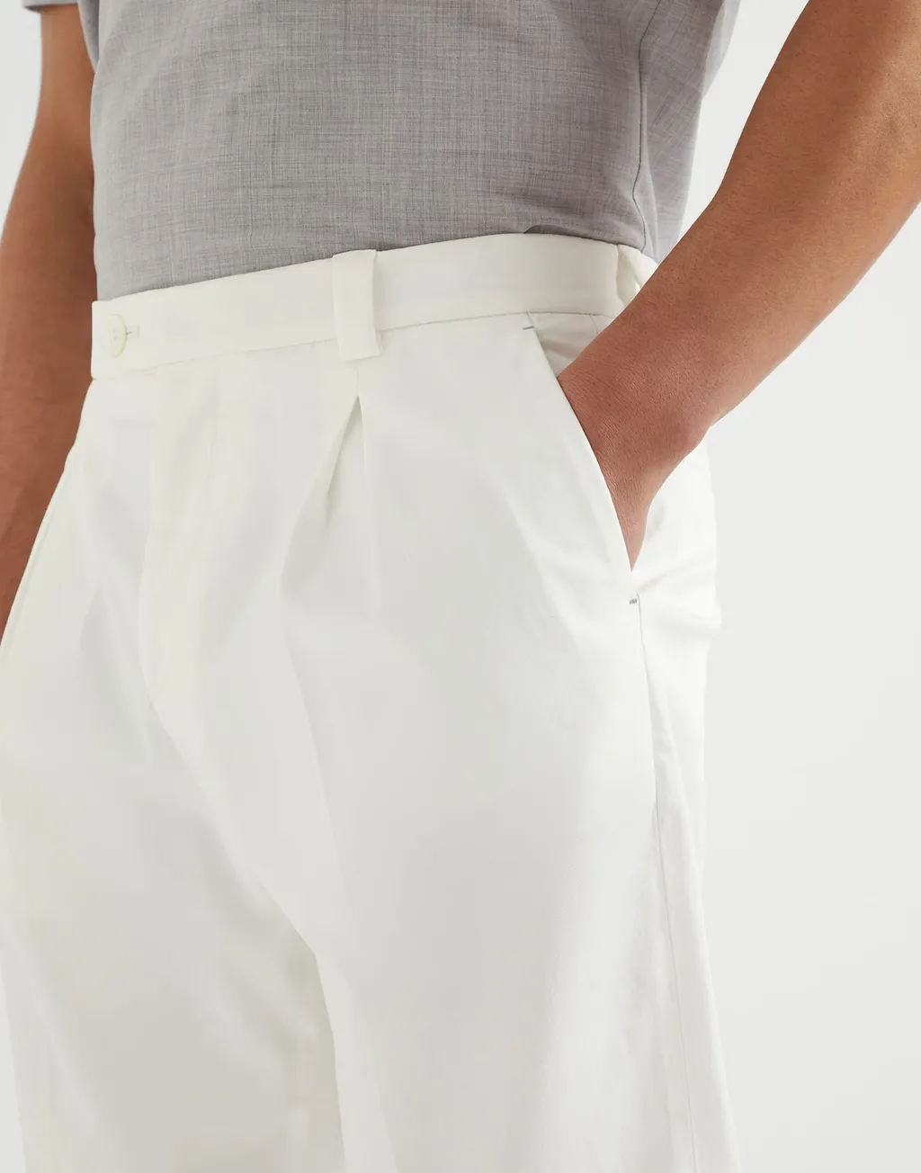 Tailored Tapered-Leg Trousers