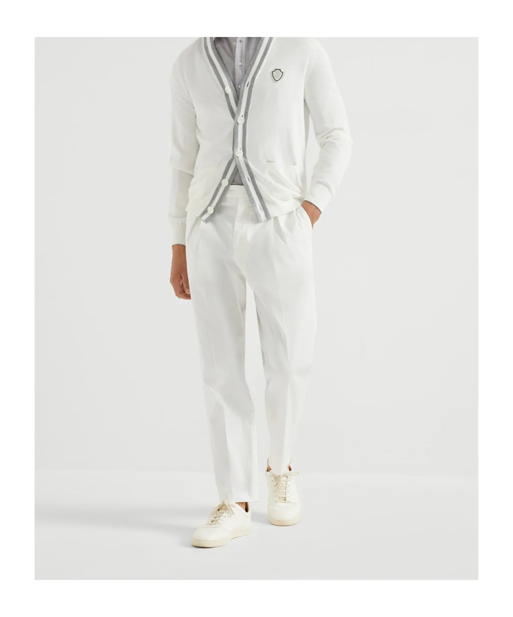 Tailored Tapered-Leg Trousers