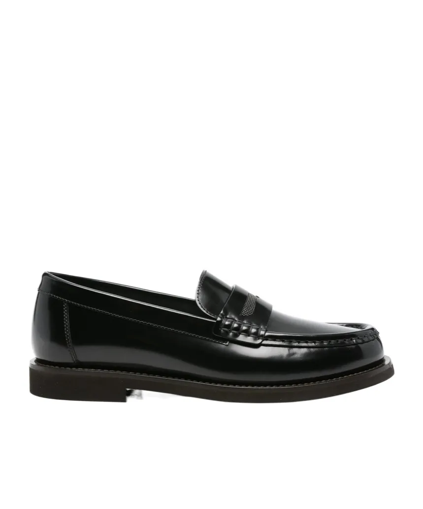 Monili Chain-Detailed Loafers