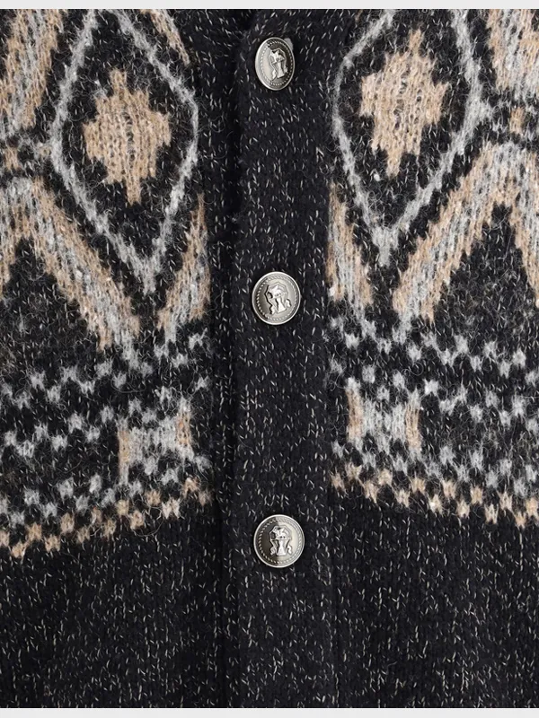 Shawl Collared Knitted Cardigan