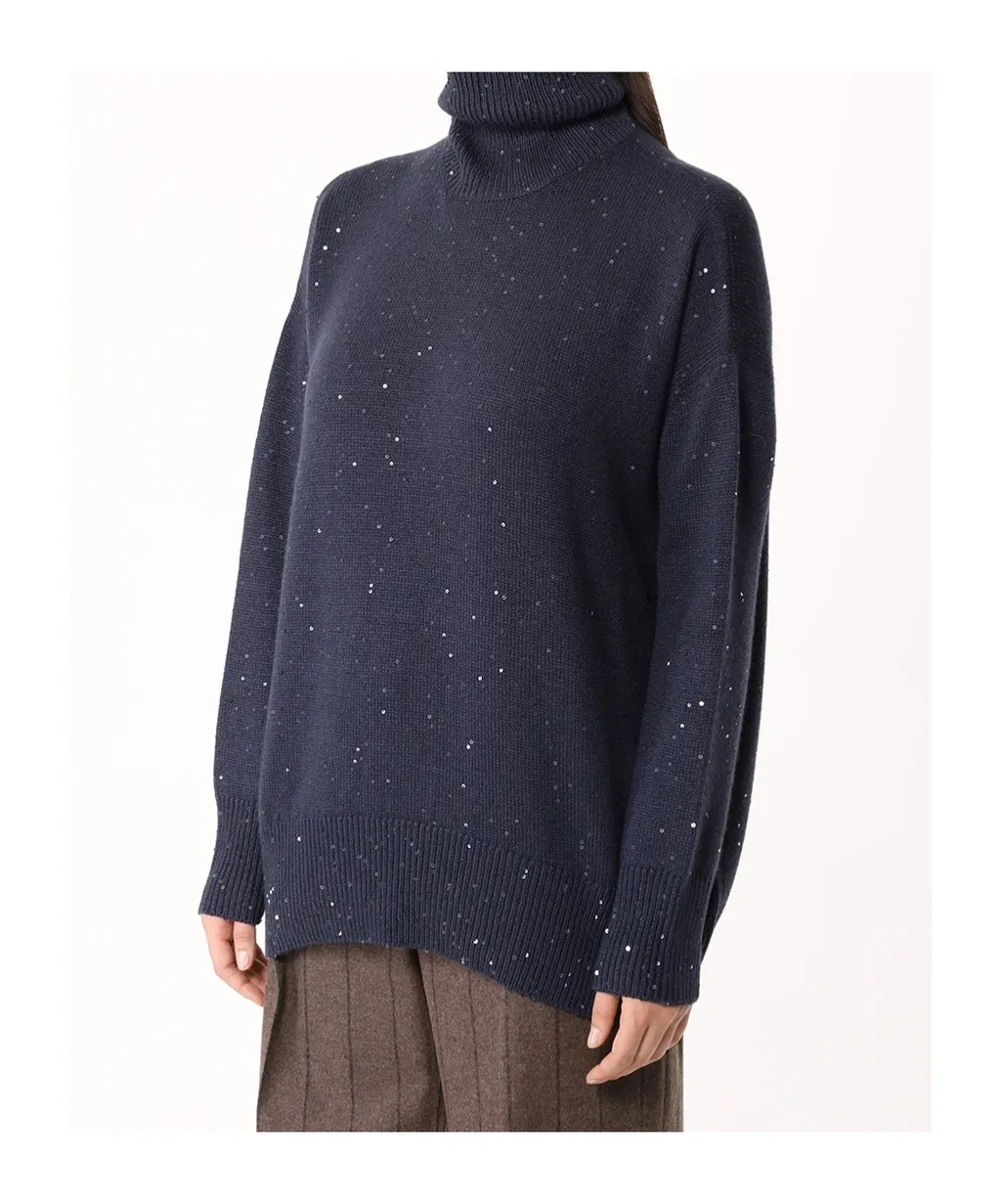 Sequin-Embellished Sweater
