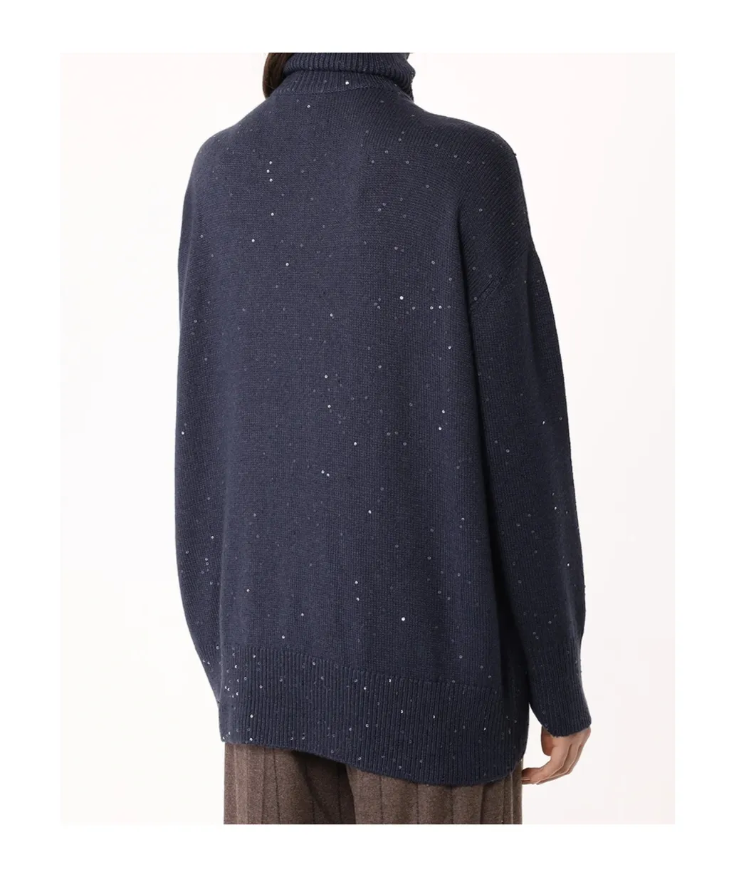 Sequin-Embellished Sweater
