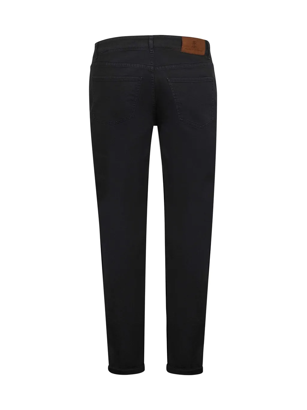 Logo Patch Straight Leg Jeans