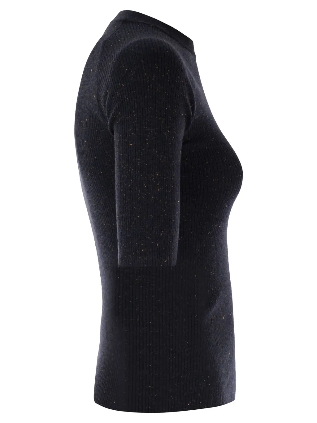 Sparkling Ribbed Cashmere Sweater