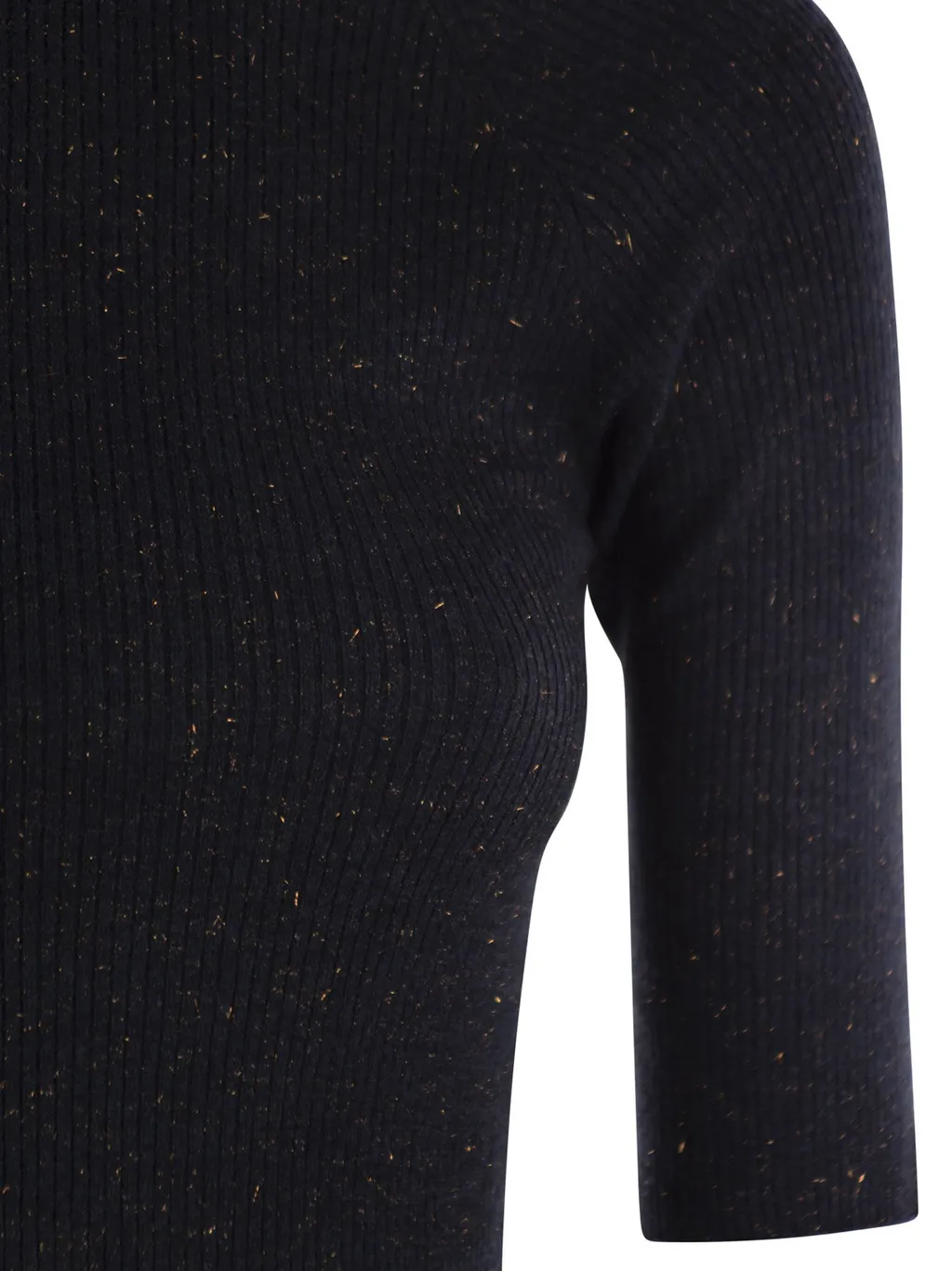 Sparkling Ribbed Cashmere Sweater