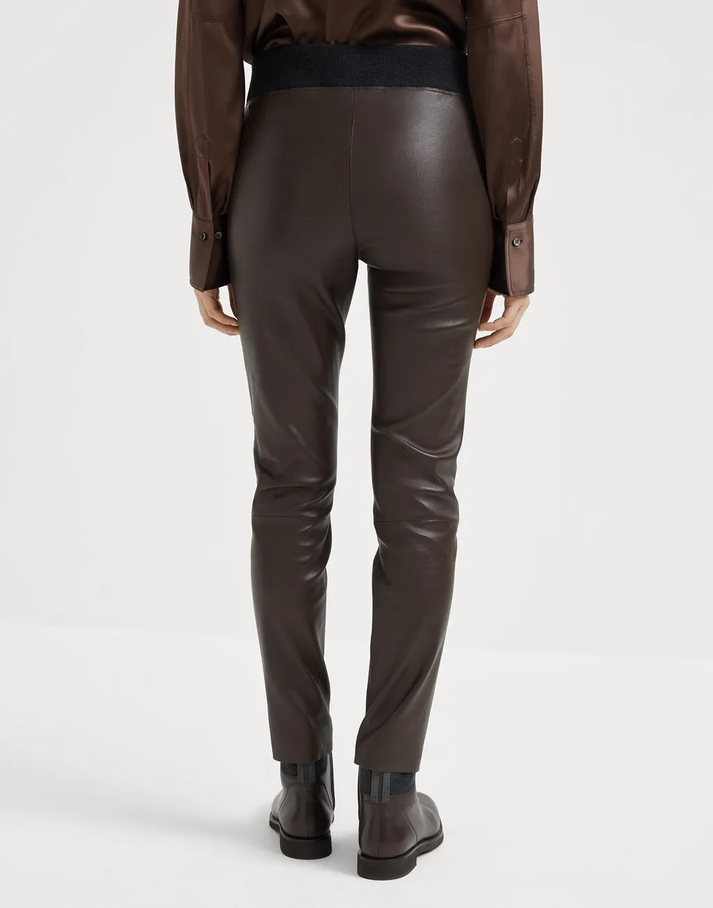 High-Waisted Straight Hem Leggings