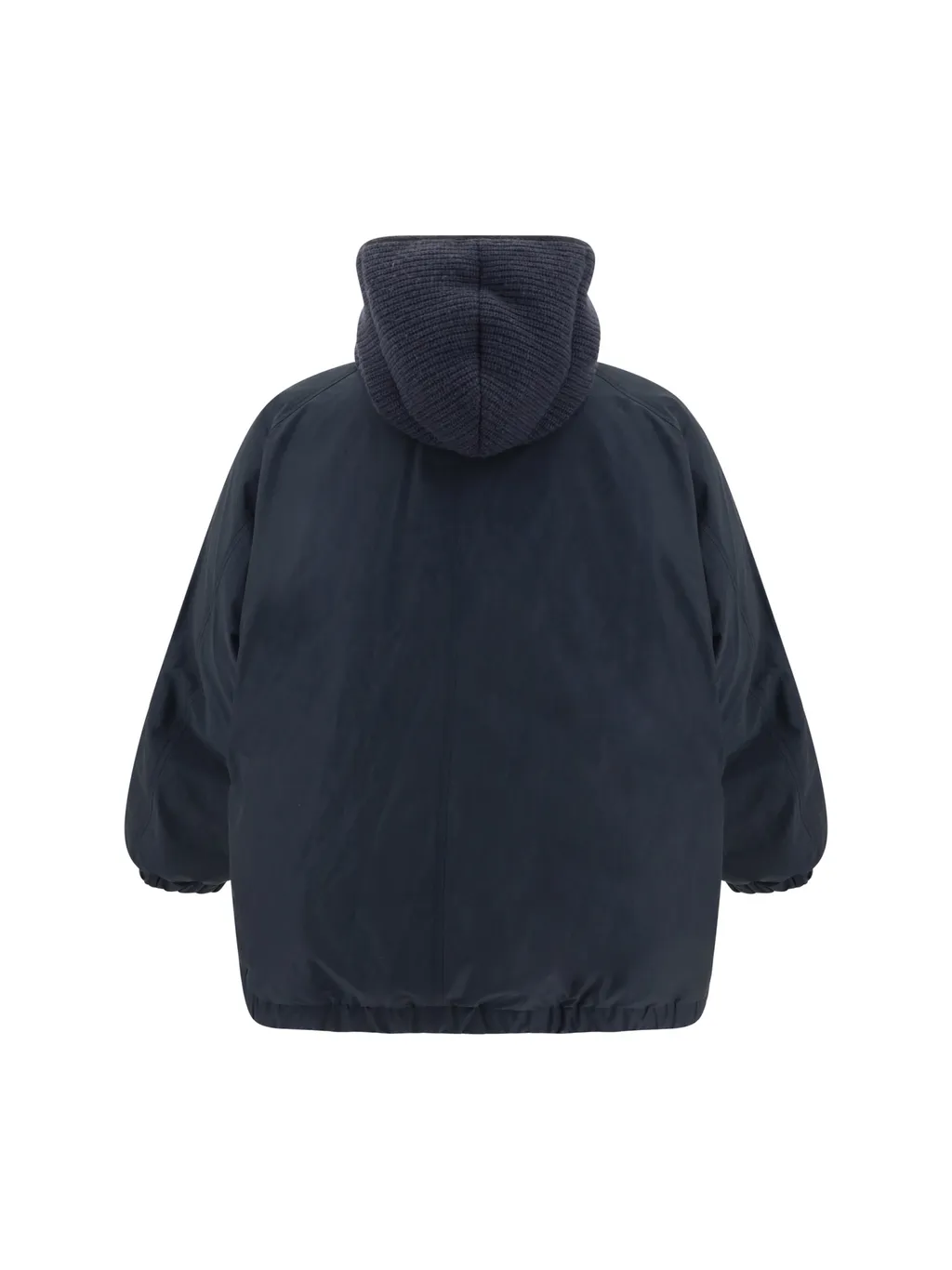 Knitted Hooded Down Jacket