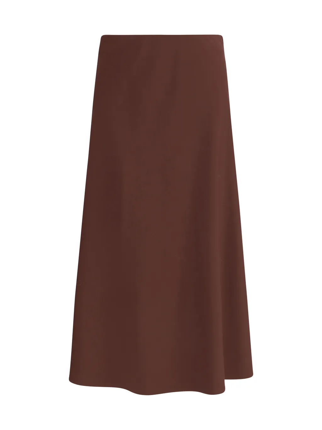 A-Line Flared Hem Midi Skirt