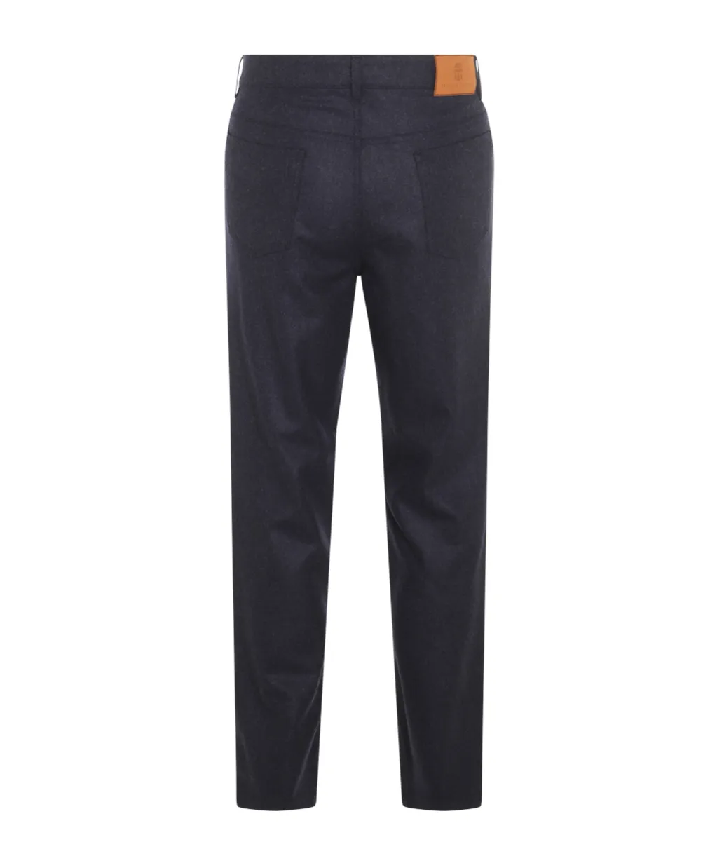 Logo Patch Tapered Leg Trousers