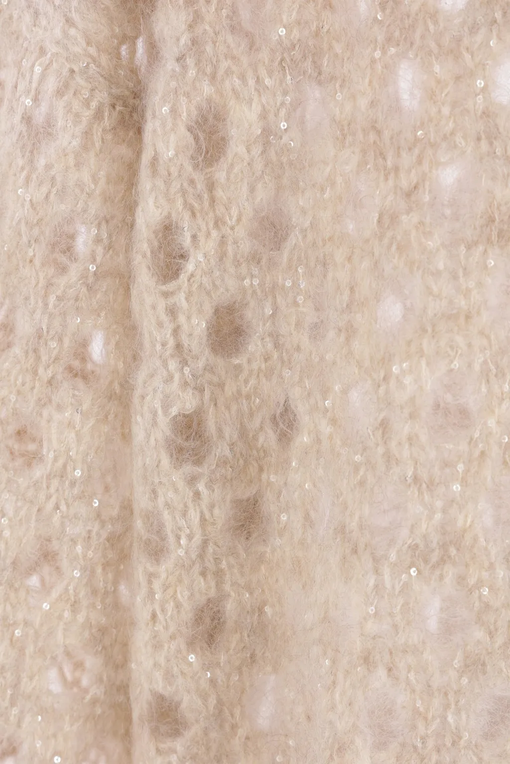 Crewneck Open-Knit Sweater