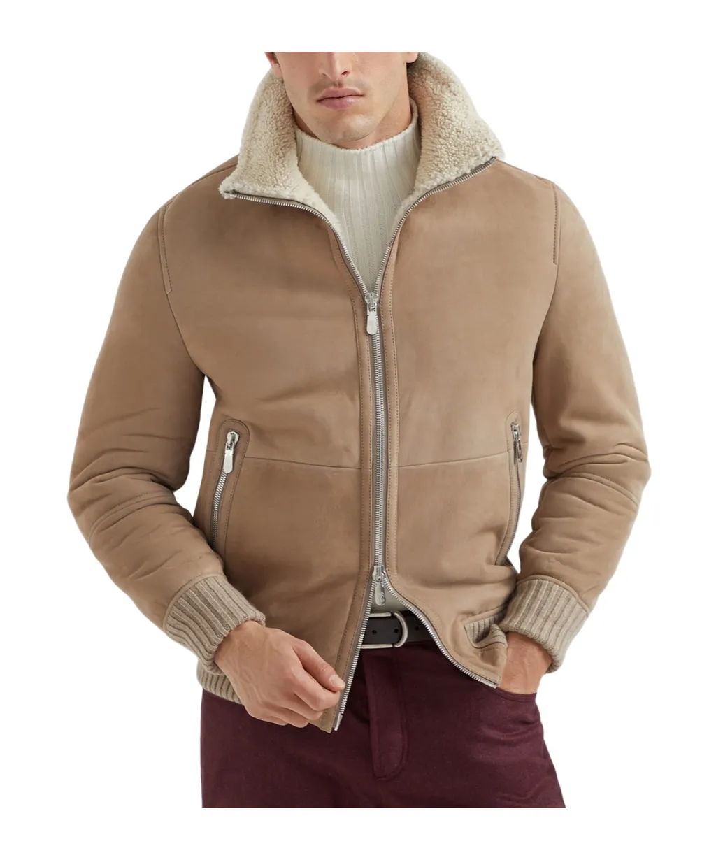 Zip-Up Ribbed Hem Jacket