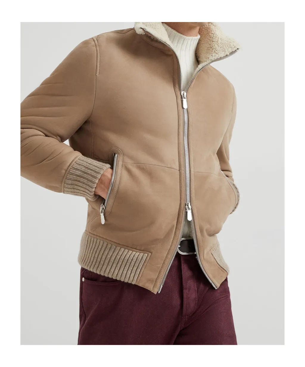 Zip-Up Ribbed Hem Jacket