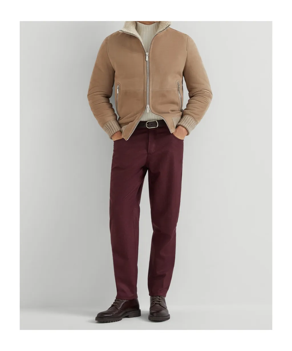 Zip-Up Ribbed Hem Jacket