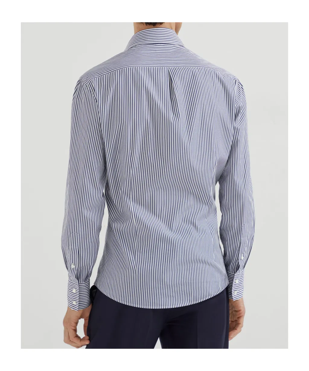 Striped Poplin Shirt
