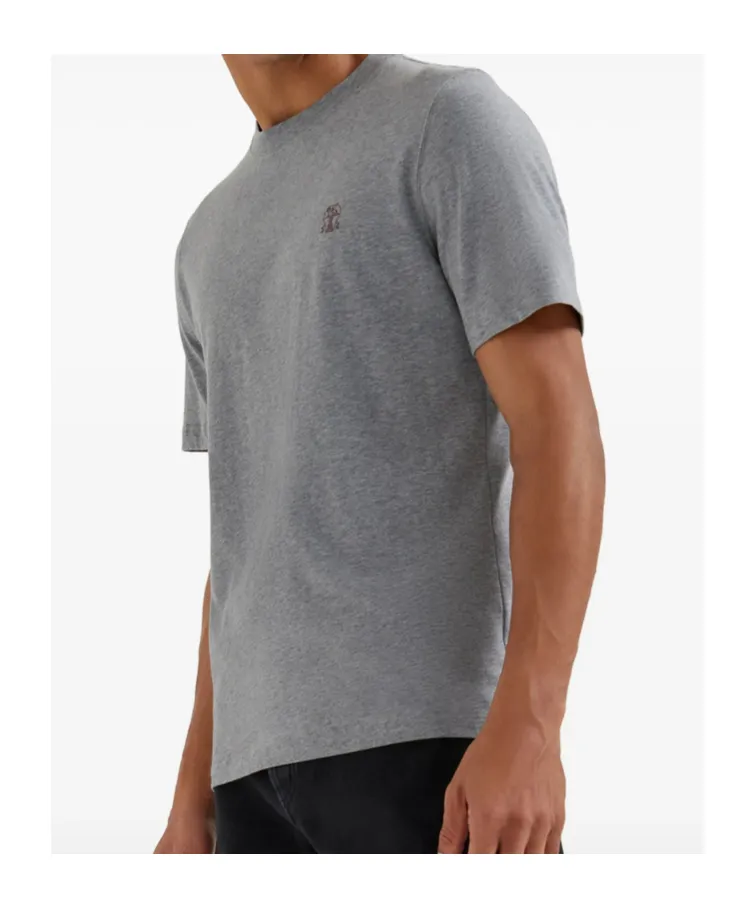 Logo Embroidered Crewneck T-Shirt