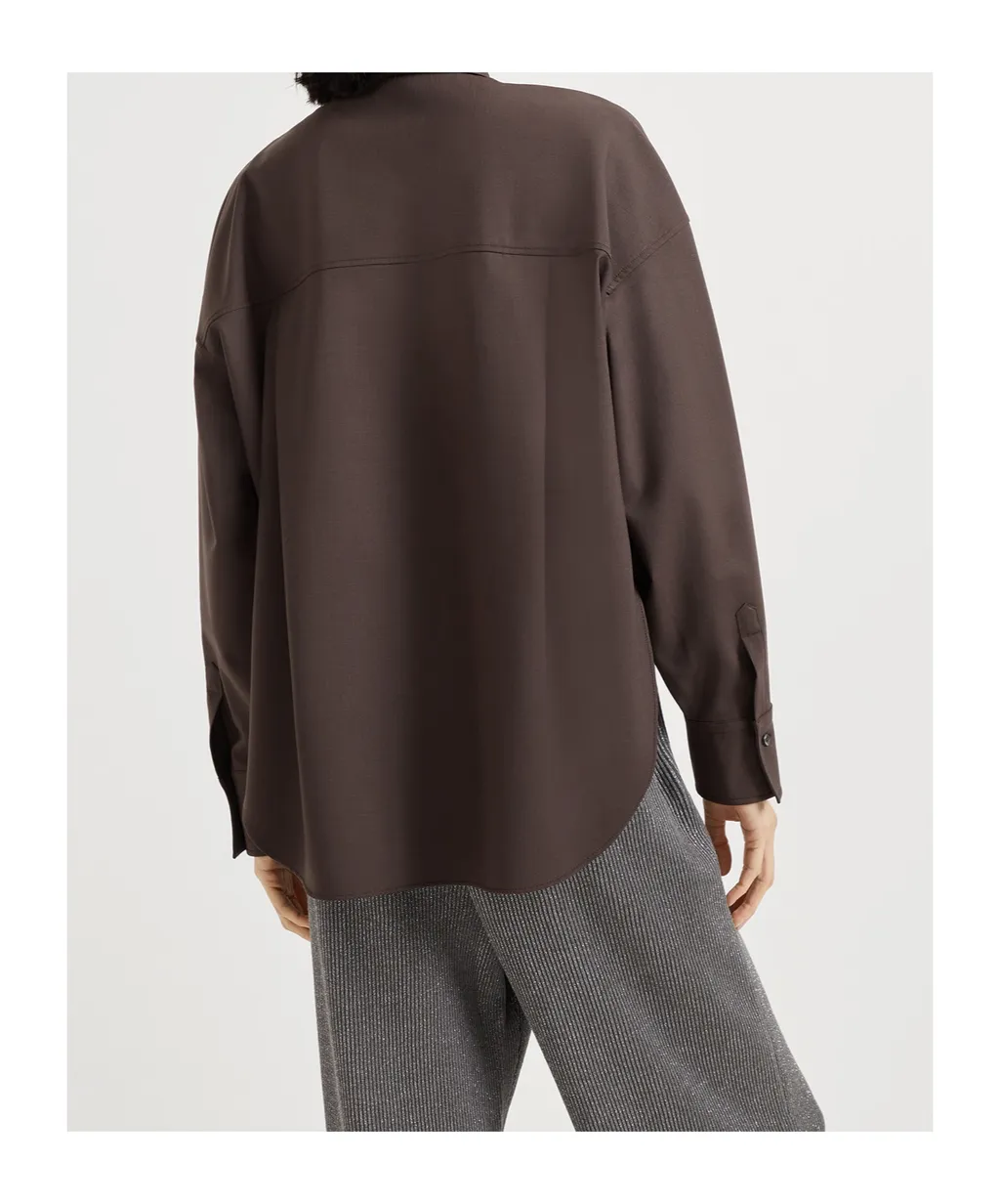 Embellished Button-Up Shirt