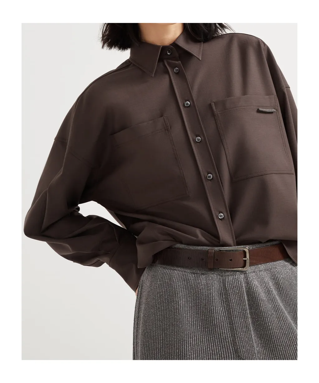 Embellished Button-Up Shirt