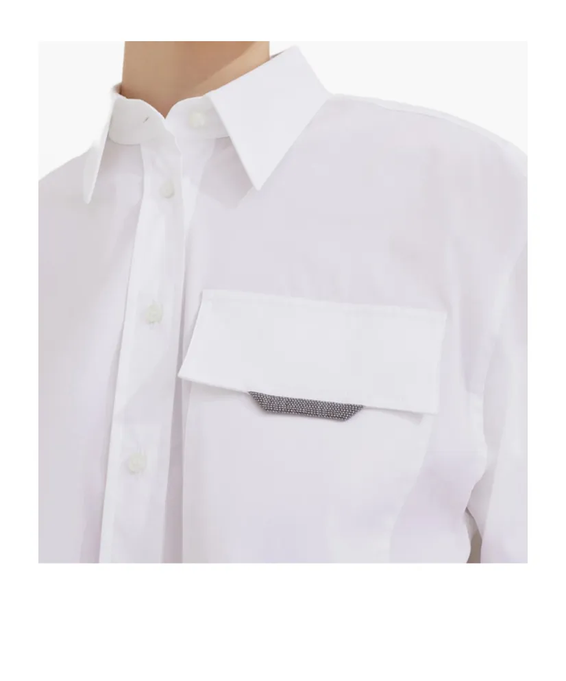Button-Up Long-Sleeved Shirt