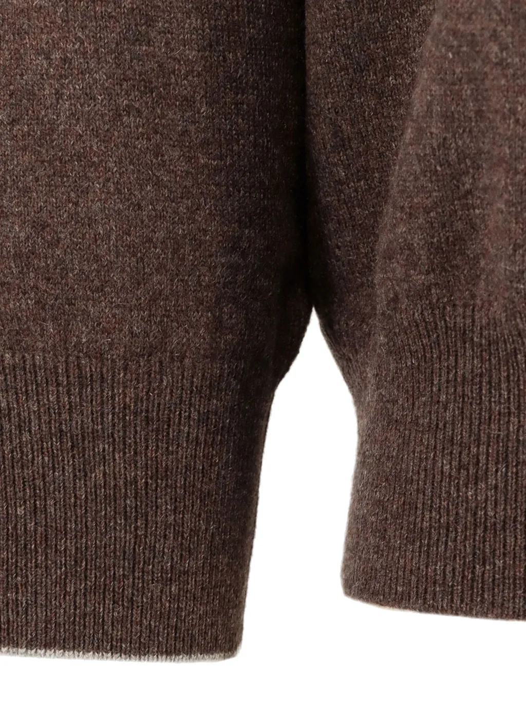 Long Sleeved Ribbed Hem Sweater