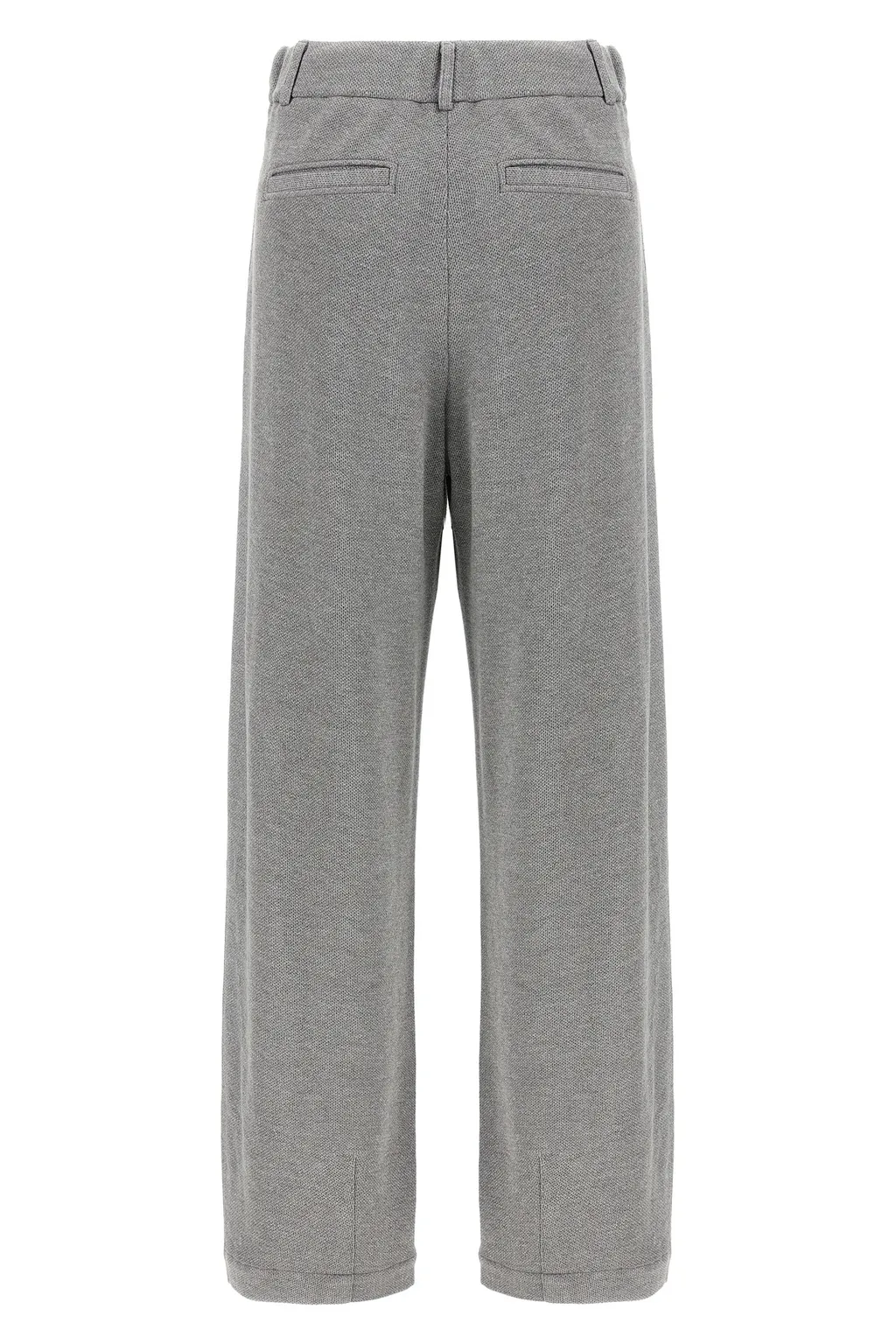 High-Waisted Straight Leg Trousers