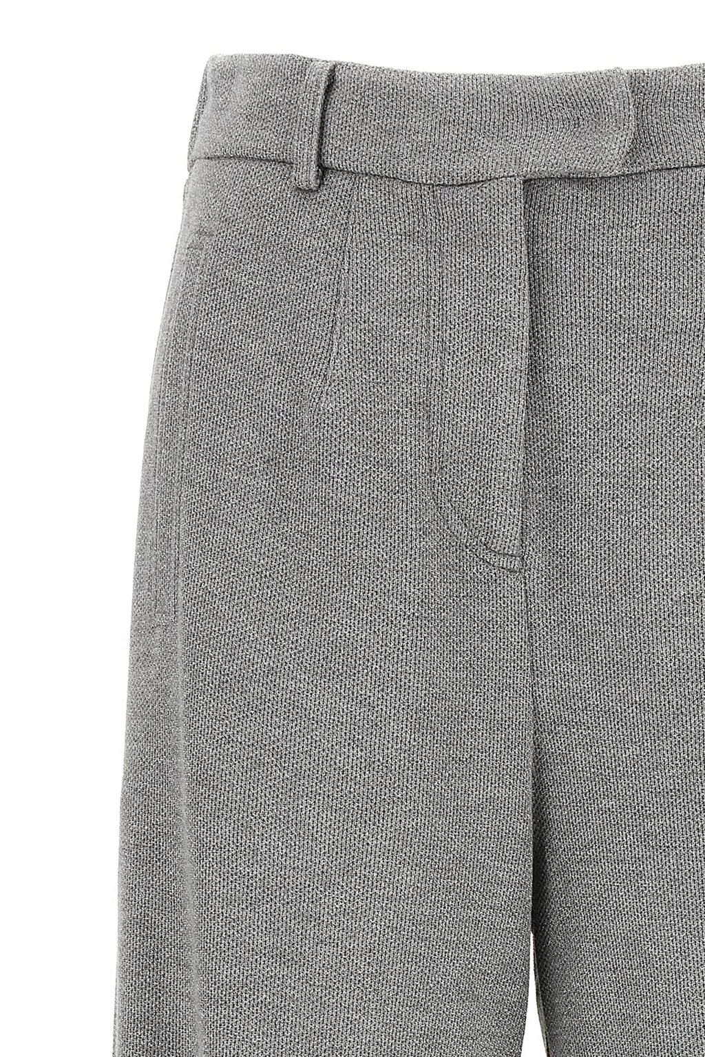 High-Waisted Straight Leg Trousers