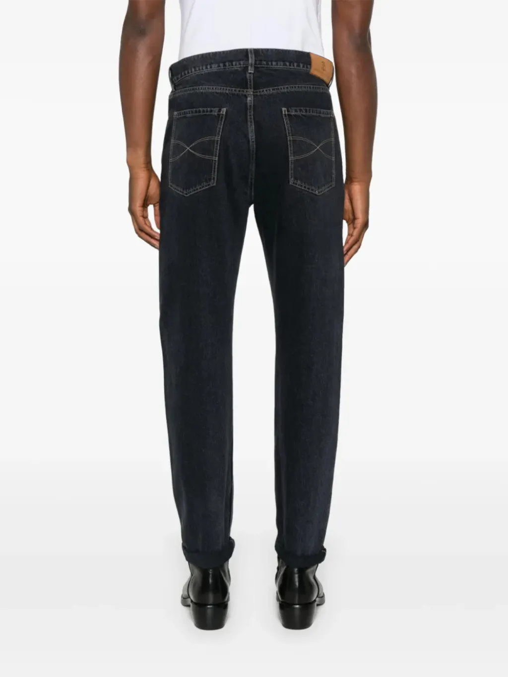 Logo-Embroidered Jeans