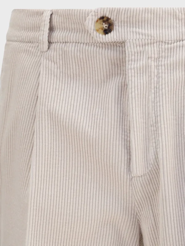 Garment-Dyed Leisure Fit Trousers