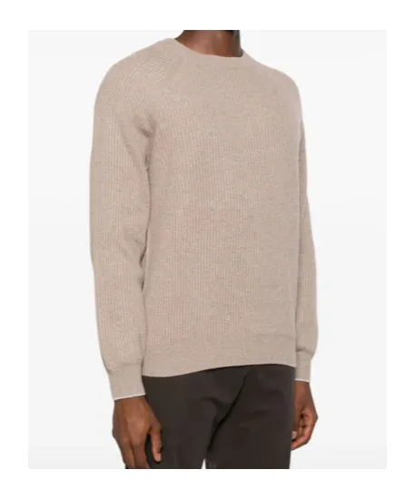 Crewneck Ribbed-Knit Jumper