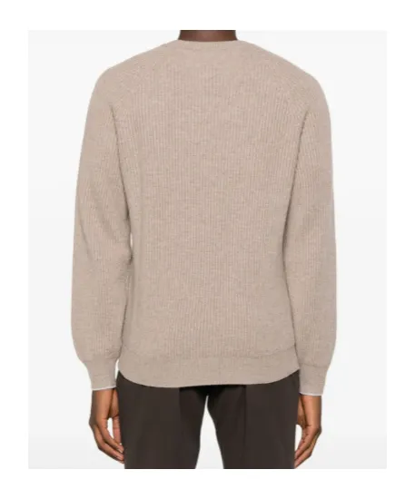 Crewneck Ribbed-Knit Jumper