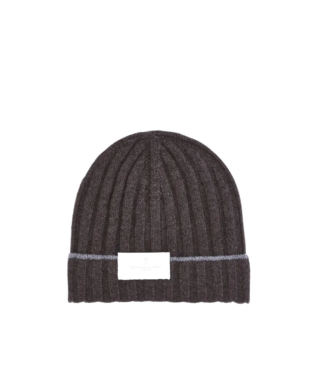 Turn-Up Brim Ribbed Beanie