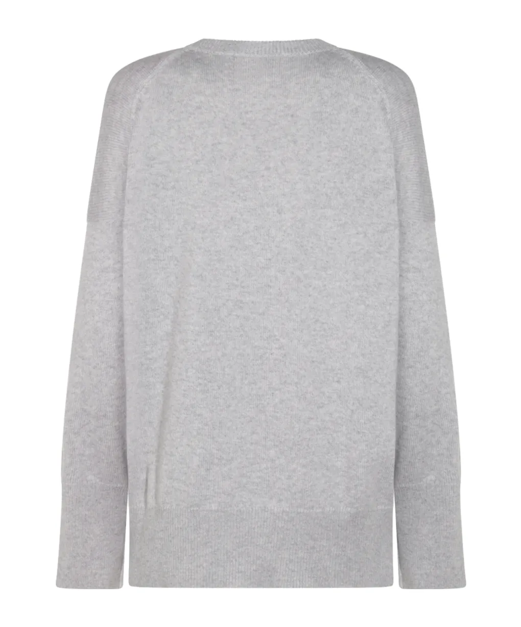 Round-Neck Ribbed Sweater