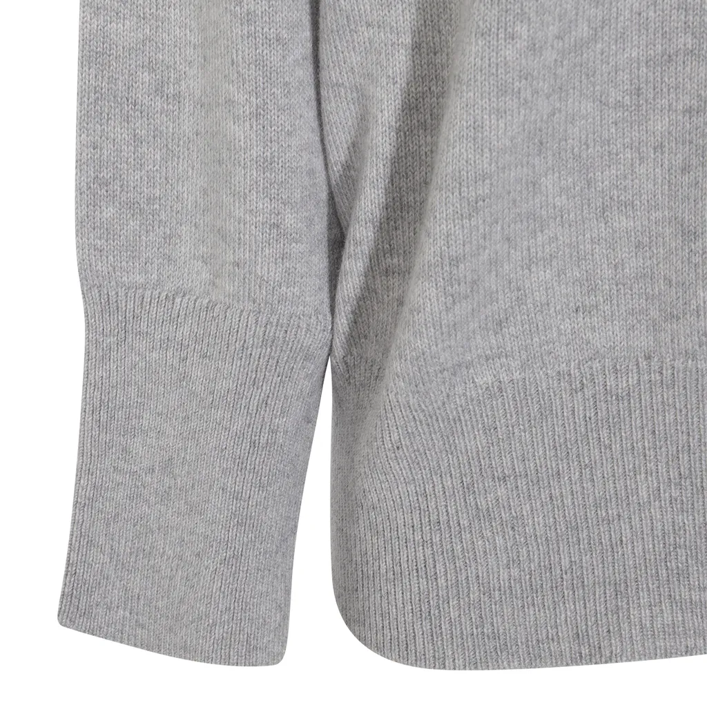 Round-Neck Ribbed Sweater