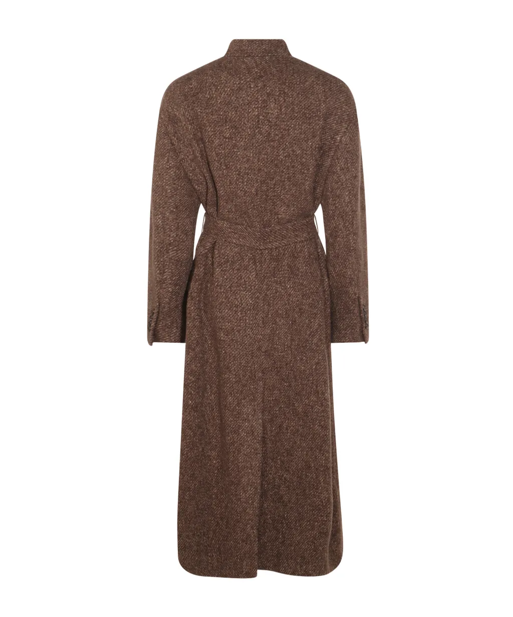 Single-Breasted Belted Coat