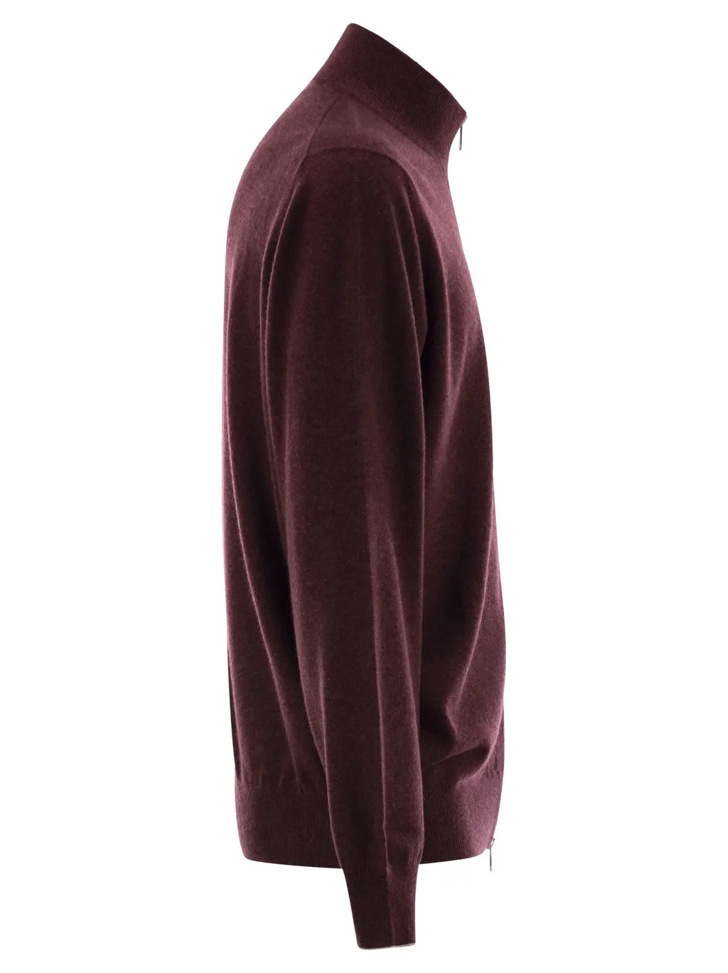 Zip-Up Cashmere Sweater