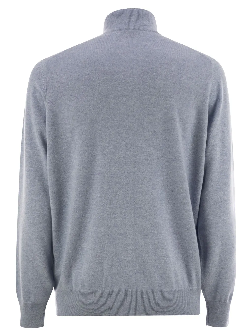 Zippered Turtleneck Cardigan