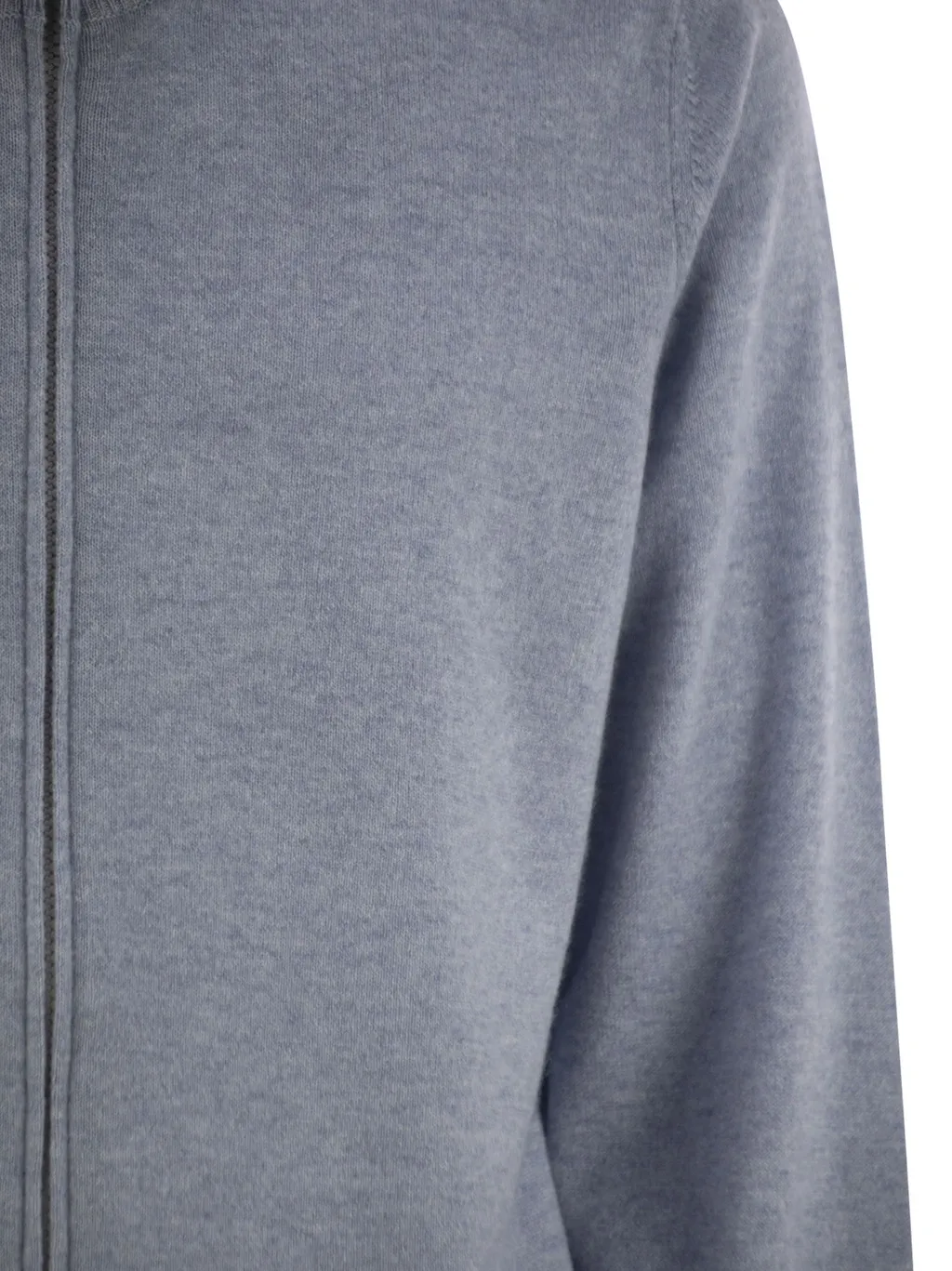 Zippered Turtleneck Cardigan